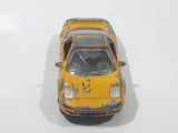 Motor Max No. 6060 Honda Acura NSX Yellow Die Cast Toy Car Vehicle