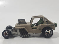 2009 Hot Wheels Custom '42 Jeep CJ-2A Beige Tan Khaki Die Cast Toy Car Vehicle