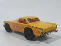 2001 Hot Wheels Turbo Taxi '57 T-Bird Yellow Die Cast Toy Classic Car Vehicle