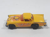 2001 Hot Wheels Turbo Taxi '57 T-Bird Yellow Die Cast Toy Classic Car Vehicle