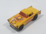 2001 Hot Wheels Turbo Taxi '57 T-Bird Yellow Die Cast Toy Classic Car Vehicle