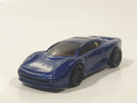 2007 Hot Wheels Exotics Jaguar XJ220 Dark Blue Die Cast Toy Car Vehicle