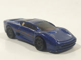 2007 Hot Wheels Exotics Jaguar XJ220 Dark Blue Die Cast Toy Car Vehicle