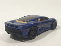 2007 Hot Wheels Exotics Jaguar XJ220 Dark Blue Die Cast Toy Car Vehicle