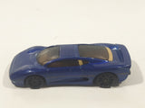 2007 Hot Wheels Exotics Jaguar XJ220 Dark Blue Die Cast Toy Car Vehicle