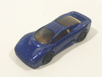 2007 Hot Wheels Exotics Jaguar XJ220 Dark Blue Die Cast Toy Car Vehicle