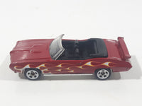 2014 Hot Wheels Multipack Exclusive '70 Pontiac GTO Convertible Maroon Dark Red Die Cast Toy Car Vehicle