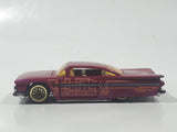 1997 Hot Wheels First Editions '59 Chevrolet Impala Pink Die Cast Toy Low Rider Car Vehicle