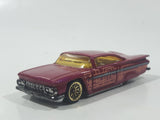 1997 Hot Wheels First Editions '59 Chevrolet Impala Pink Die Cast Toy Low Rider Car Vehicle