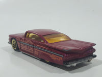 1997 Hot Wheels First Editions '59 Chevrolet Impala Pink Die Cast Toy Low Rider Car Vehicle