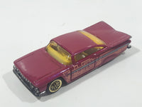 1997 Hot Wheels First Editions '59 Chevrolet Impala Pink Die Cast Toy Low Rider Car Vehicle