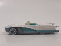 1991 Hot Wheels Street Beast White and Turquoise Die Cast Toy Car Vehicle