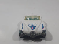 1991 Hot Wheels Street Beast White and Turquoise Die Cast Toy Car Vehicle