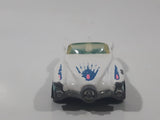 1991 Hot Wheels Street Beast White and Turquoise Die Cast Toy Car Vehicle