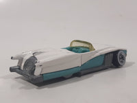 1991 Hot Wheels Street Beast White and Turquoise Die Cast Toy Car Vehicle