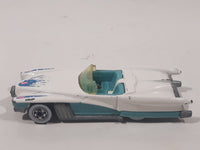 1991 Hot Wheels Street Beast White and Turquoise Die Cast Toy Car Vehicle