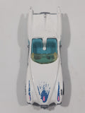 1991 Hot Wheels Street Beast White and Turquoise Die Cast Toy Car Vehicle