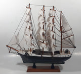 Vintage Wood Tall Ship Model 13" Long