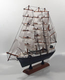 Vintage Wood Tall Ship Model 13" Long