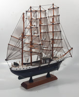 Vintage Wood Tall Ship Model 13" Long