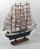 Vintage Wood Tall Ship Model 13" Long