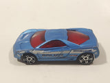 2010 Hot Wheels Police Pursuit Cadillac Cien Concept Interceptor Blue Die Cast Toy Car Law Enforcement Vehicle