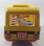 Vintage 1965 Fisher Price Toys School Bus Yellow 12 1/2" Long Plastic and Wood Toy Car Vehicle East Aurora N.Y.