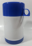 1993 Loblaws Neilson Dairy Toronto Blue Jays MLB Baseball Team "To Your Health" Blue and White Plastic Lunch Box Thermos