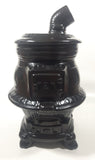 Vintage 1975 Antique Cast Iron Pot Belly Stove Shaped 11 1/4" Tall Ceramic Cookie Jar