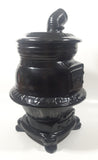 Vintage 1975 Antique Cast Iron Pot Belly Stove Shaped 11 1/4" Tall Ceramic Cookie Jar