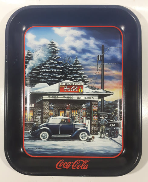 2001 Coca Cola "REA, At Last!" Pam Renfroe JR Service Station Metal Beverage Serving Tray