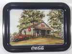 1997 Coca Cola "GEN. MDSE." Jeanne Mack Country Store Black Metal Beverage Serving Tray