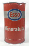 Vintage ESSO Mineralube 20-20W Motor Oil One Quart Orange Metal Can FULL