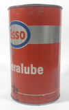 Vintage ESSO Mineralube 20-20W Motor Oil One Quart Orange Metal Can FULL