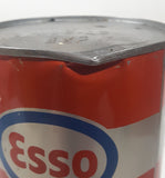 Vintage ESSO Mineralube 20-20W Motor Oil One Quart Orange Metal Can FULL