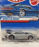 1998 Hot Wheels First Editions Whatta Drag Callaway C7 Silver Die Cast Toy Car Vehicle New in Package ERROR Card (Wrong Card)