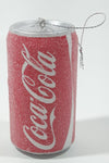 Coca-Cola Frost Covered Can Hanging Christmas Tree Ornament