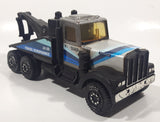 Vintage Tonka 58150 Kenworth Tow Truck 24 HR Towing / Remorquarge Silver and Black Pressed Steel and Plastic Die Cast Toy Car Vehicle