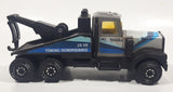 Vintage Tonka 58150 Kenworth Tow Truck 24 HR Towing / Remorquarge Silver and Black Pressed Steel and Plastic Die Cast Toy Car Vehicle