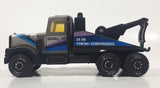 Vintage Tonka 58150 Kenworth Tow Truck 24 HR Towing / Remorquarge Silver and Black Pressed Steel and Plastic Die Cast Toy Car Vehicle