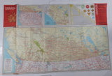 Vintage 1964 Highway Map of Canada and Northern United States Road Map