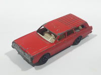 Vintage 1971 Lesney Products Matchbox Superfast No. 55 & No. 73 Mercury Commuter Station Wagon Red Die Cast Toy Car Vehicle