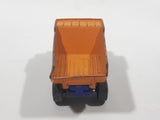 Vintage 1975 Lesney Matchbox Superfast No. 23 Atlas Dump Truck Blue and Orange  Die Cast Toy Car Vehicle