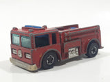 1982 Hot Wheels Fire Eater Red Fire Truck Die Cast Toy Car Vehicle - BW - Blue Lights