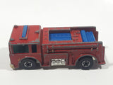 1982 Hot Wheels Fire Eater Red Fire Truck Die Cast Toy Car Vehicle - BW - Blue Lights