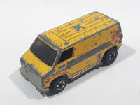 Vintage 1977 Hot Wheels Super Van Paramedic Yellow Die Cast Toy Car Vehicle BW - Hong Kong