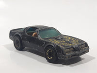 Rare Vintage 1982 Hot Wheels Hot Ones Hot Bird Black Yellow Die Cast Toy Car Vehicle - Gold Wheels