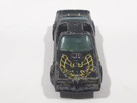 Rare Vintage 1982 Hot Wheels Hot Ones Hot Bird Black Yellow Die Cast Toy Car Vehicle - Gold Wheels