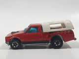 Vintage 1982 Hot Wheels Hi Rakers Dodge D-50 Pickup Truck Red with White Canopy Die Cast Toy Car Vehicle