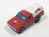 Vintage 1982 Hot Wheels Hi Rakers Dodge D-50 Pickup Truck Red with White Canopy Die Cast Toy Car Vehicle